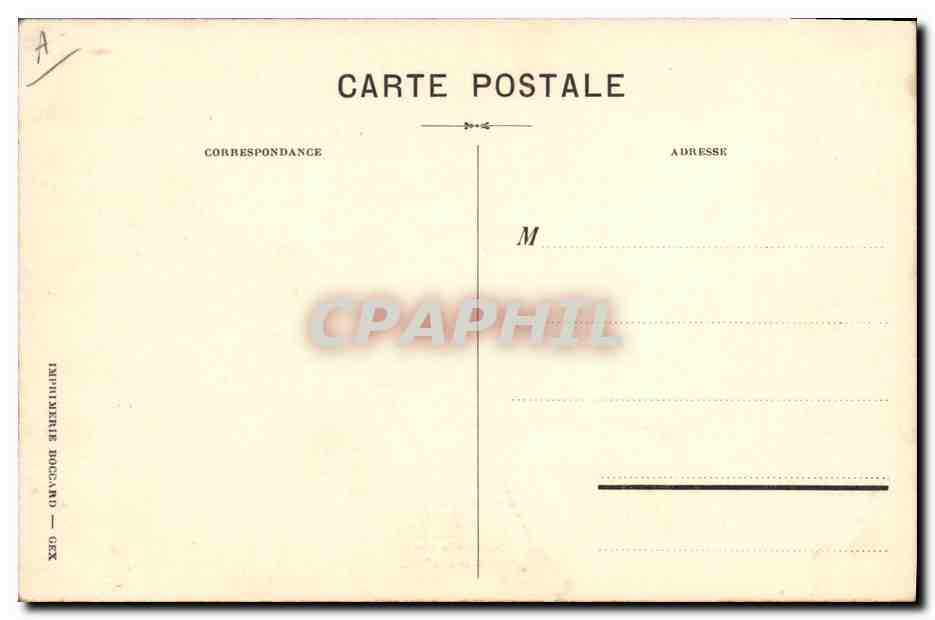 CPA La Francaise Francois David — Verso