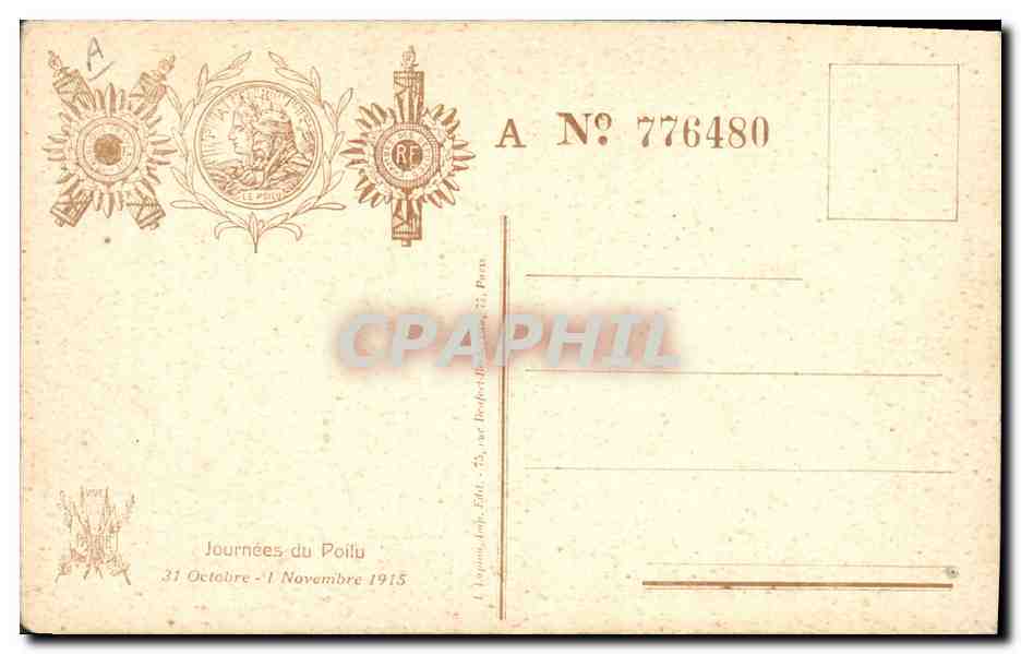 CPA Les Aigles Noirs Maurice Boukay Rene de Buxeuil — Verso