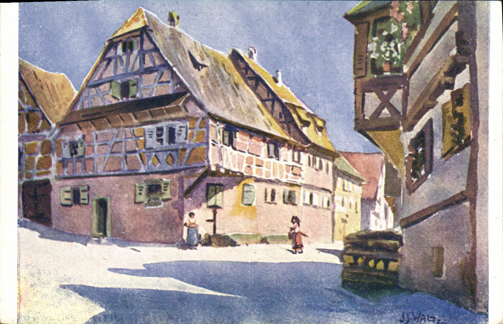CPA Folklore Alsace Hansi TOP