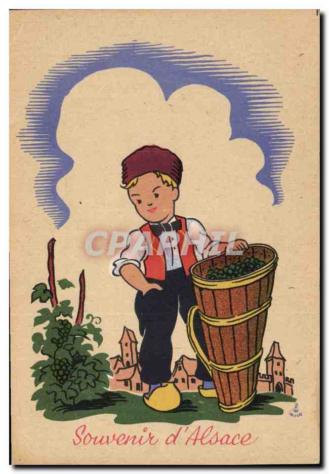 CPA Folklore Alsace 