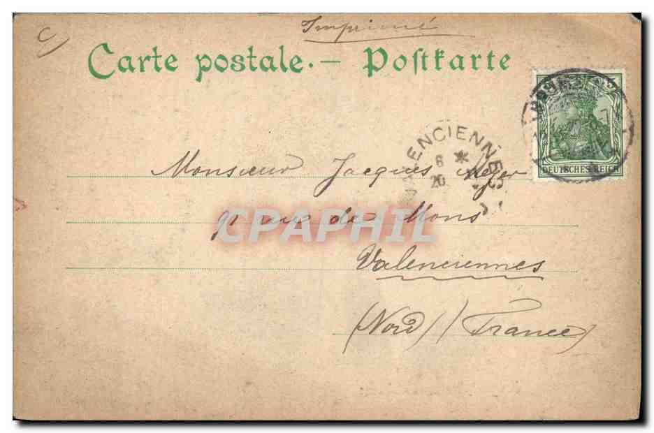 CPA Folklore Alsace Usages et costumes d'Alsace TOP  — Verso
