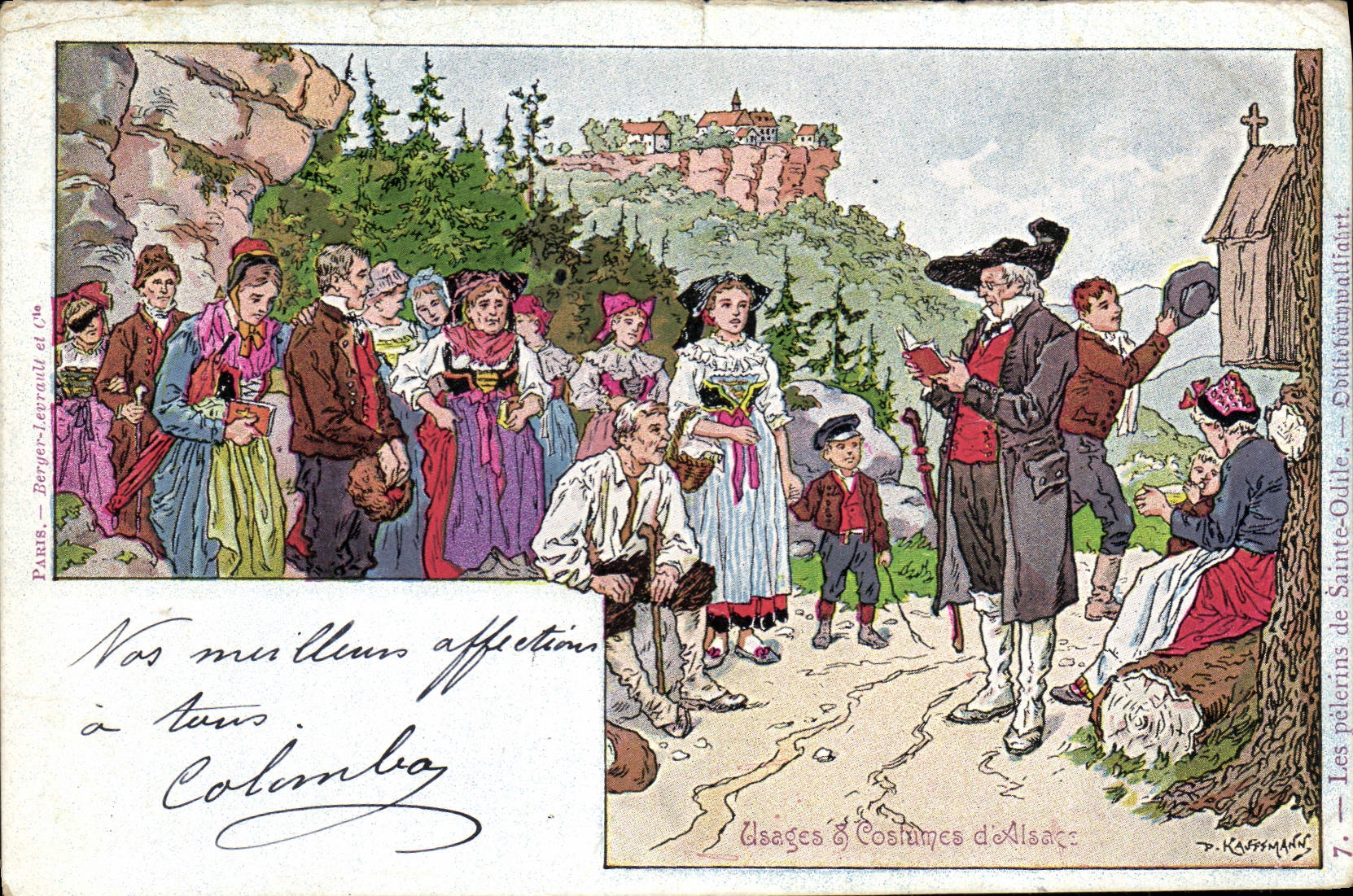 CPA Folklore Alsace Usages et costumes d'Alsace 