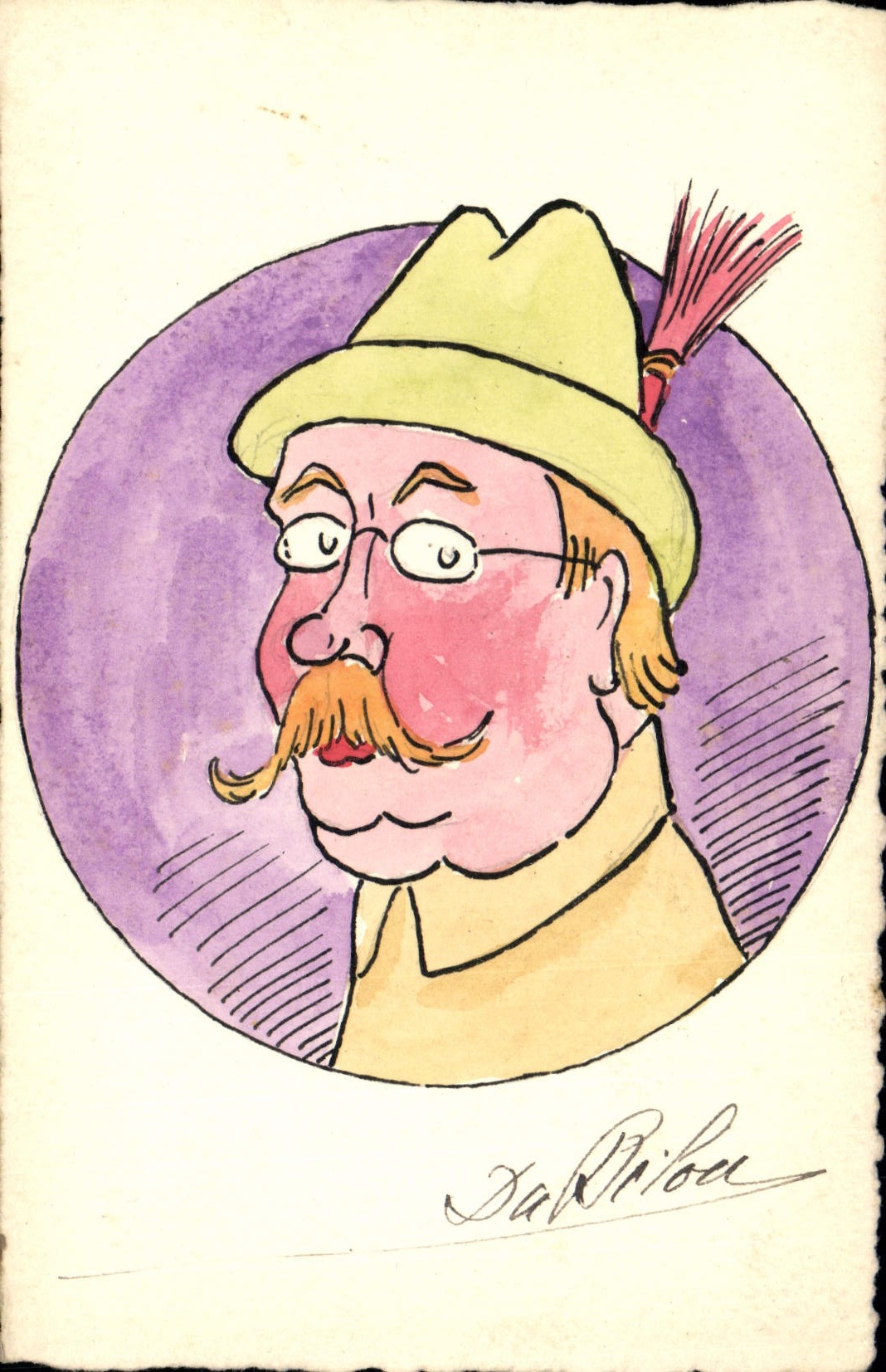 CPA Folklore Alsace Homme