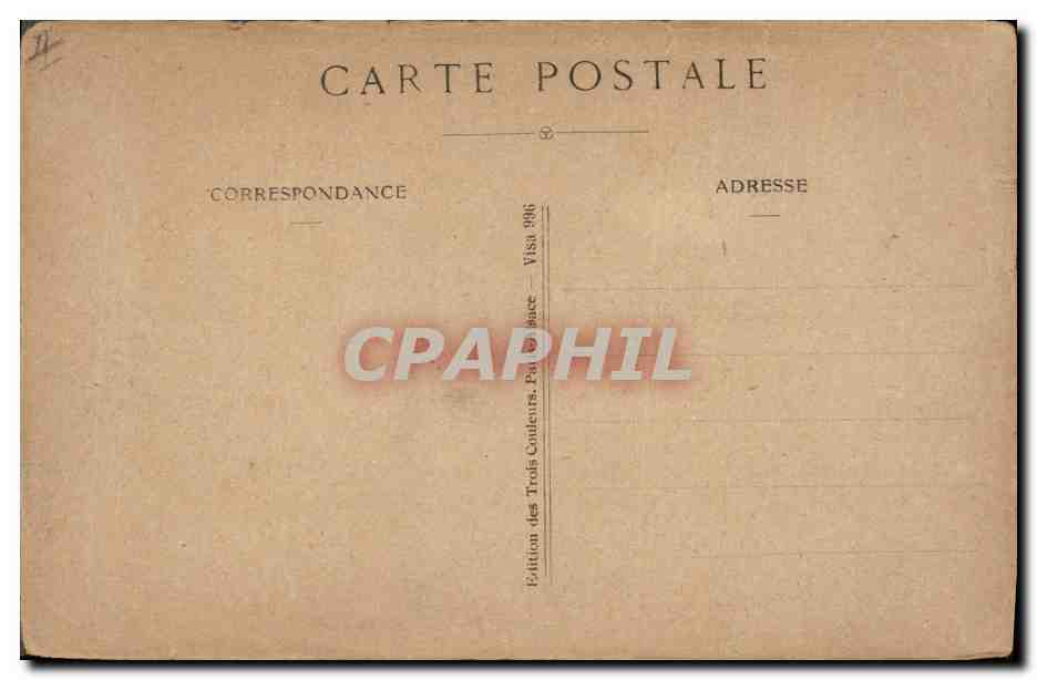 CPA Folklore Alsace Vive la France ! — Rückseite