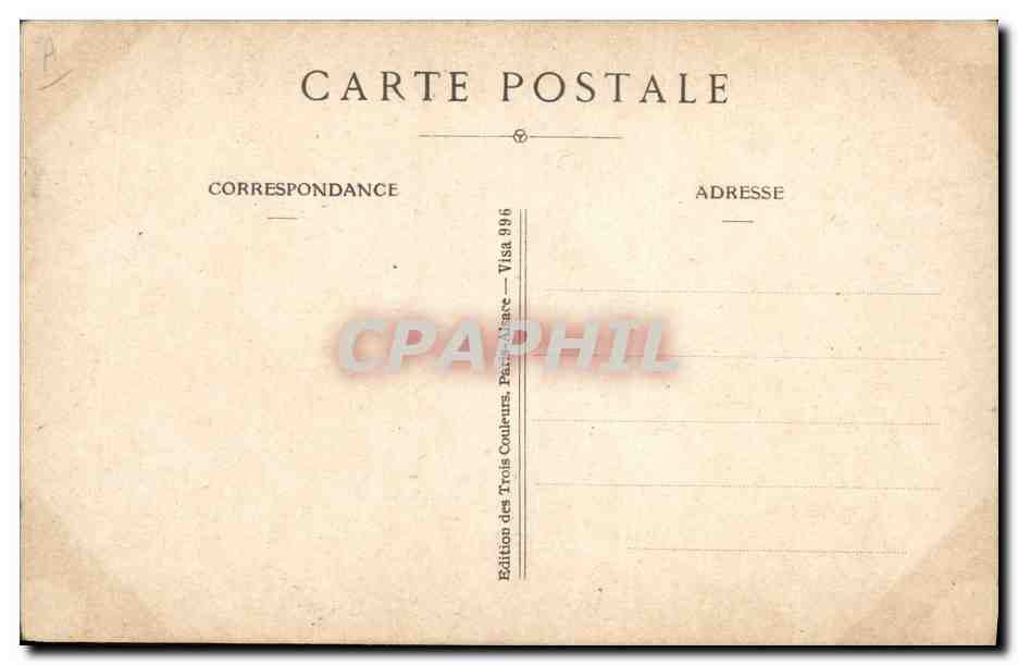 CPA Folklore Alsace La lecon d'histoire de France — Verso