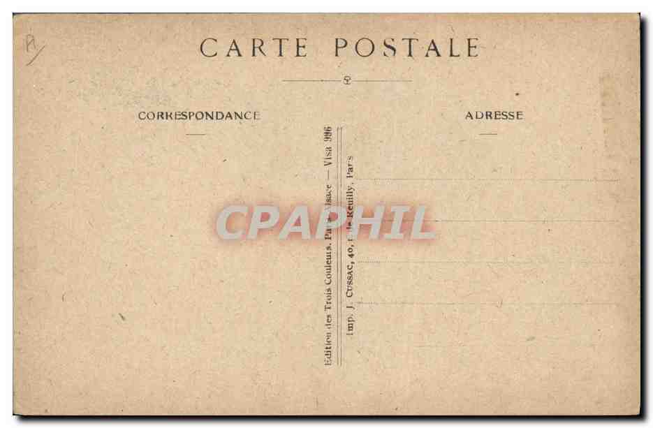 CPA Folklore Lorraine  — Verso