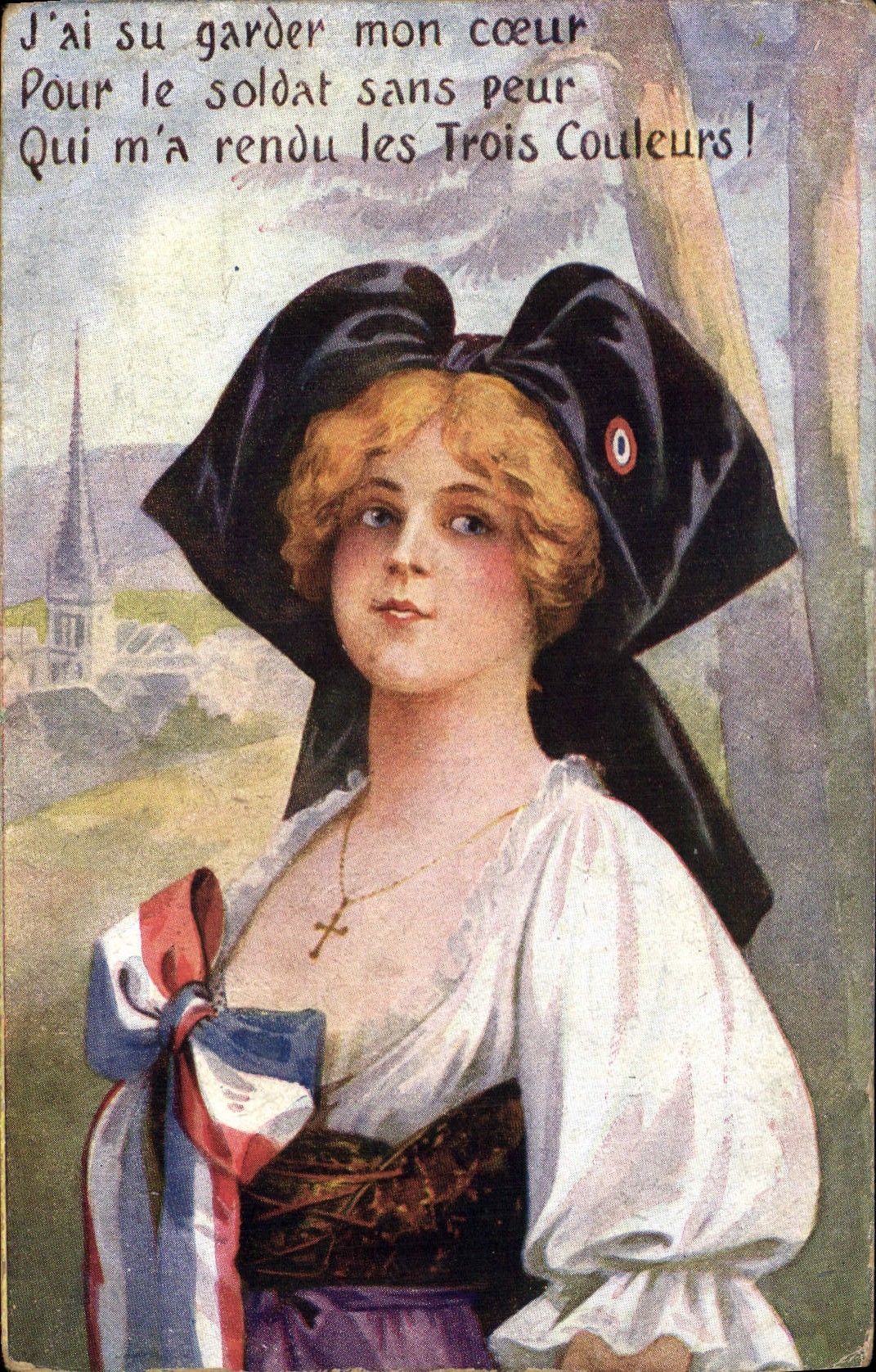 CPA Folklore Alsace 