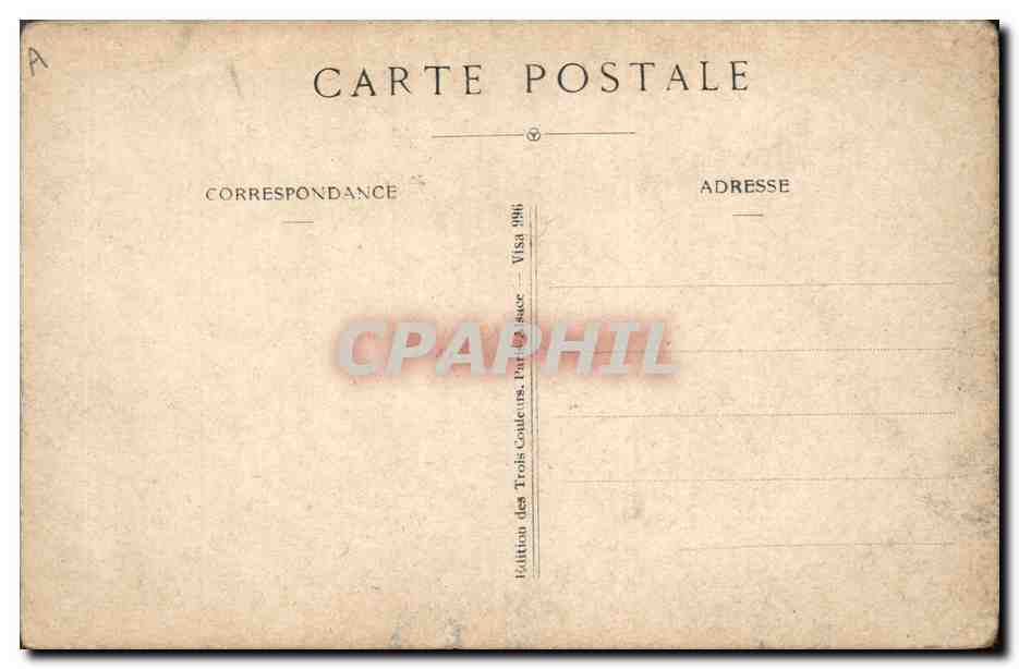 CPA Folklore Alsace Vive la France ! — Verso