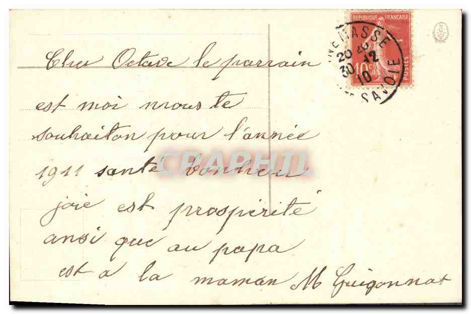 CPA Fantaisie Fleurs  — Verso