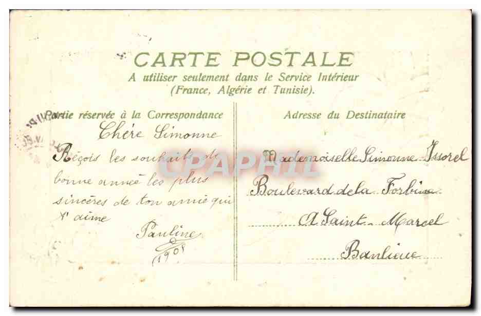 Violes — Bonne et heureuse année — Éditeur inconnu, n° de série non visible — Rückseite