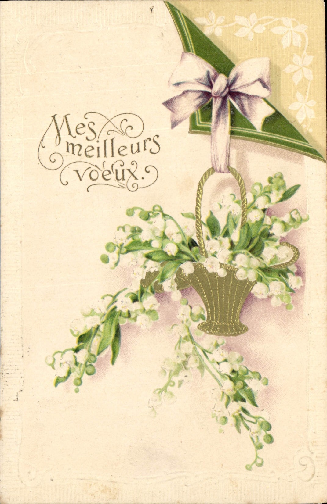 CPA Fantaisie Fleurs Muguet