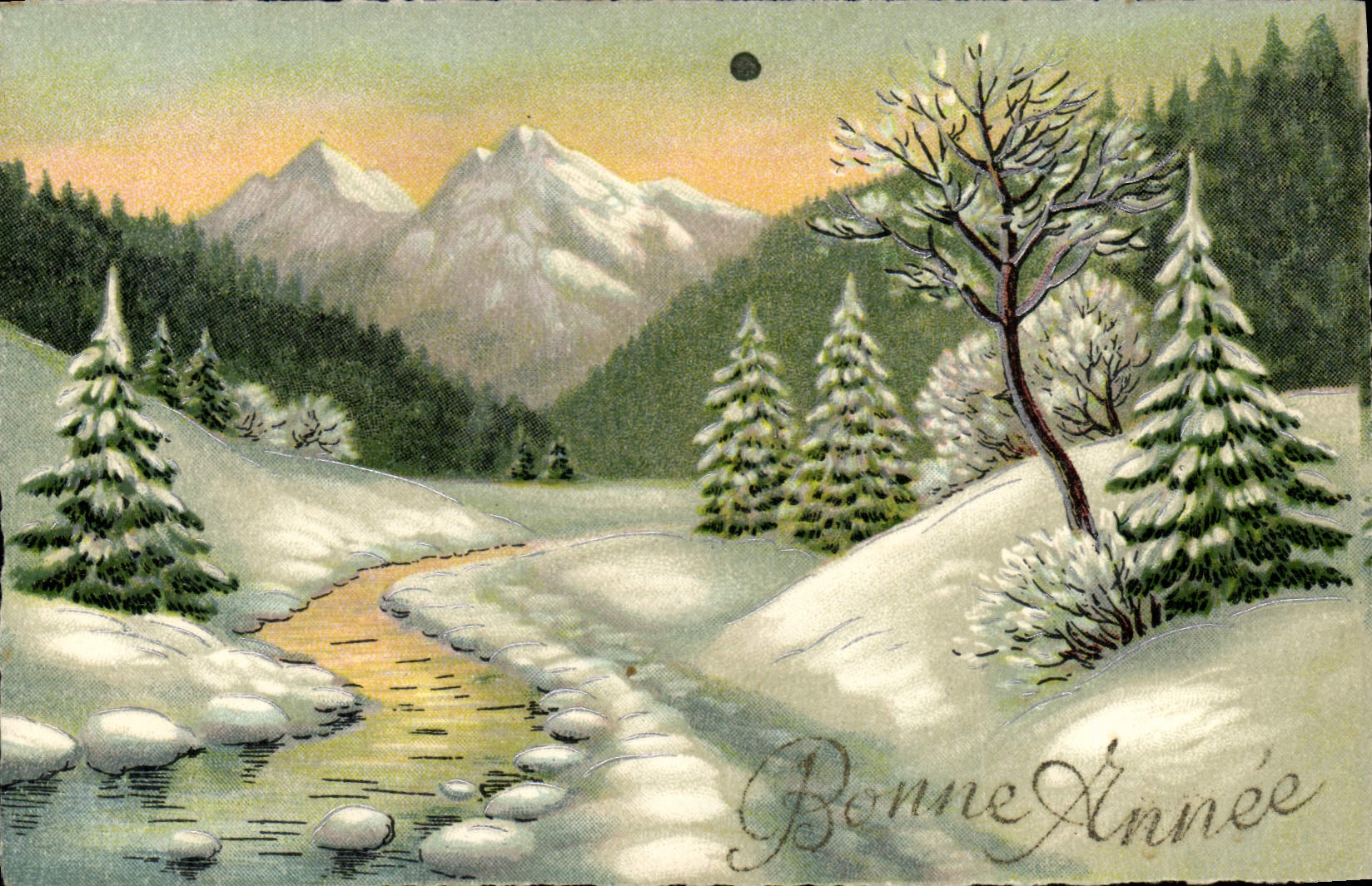 CPA Fantaisie Bonne annee 