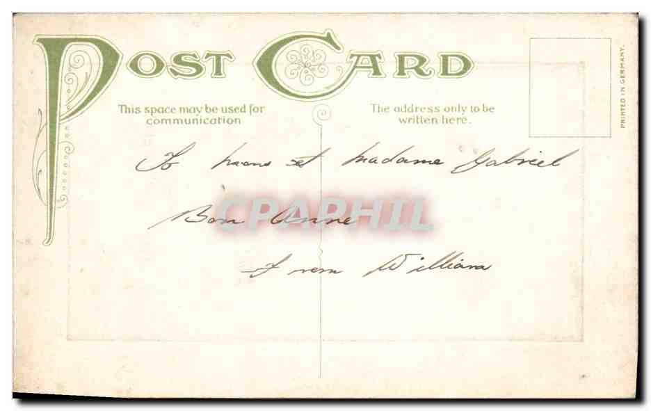 CPA Fantaisie Fleurs  — Verso