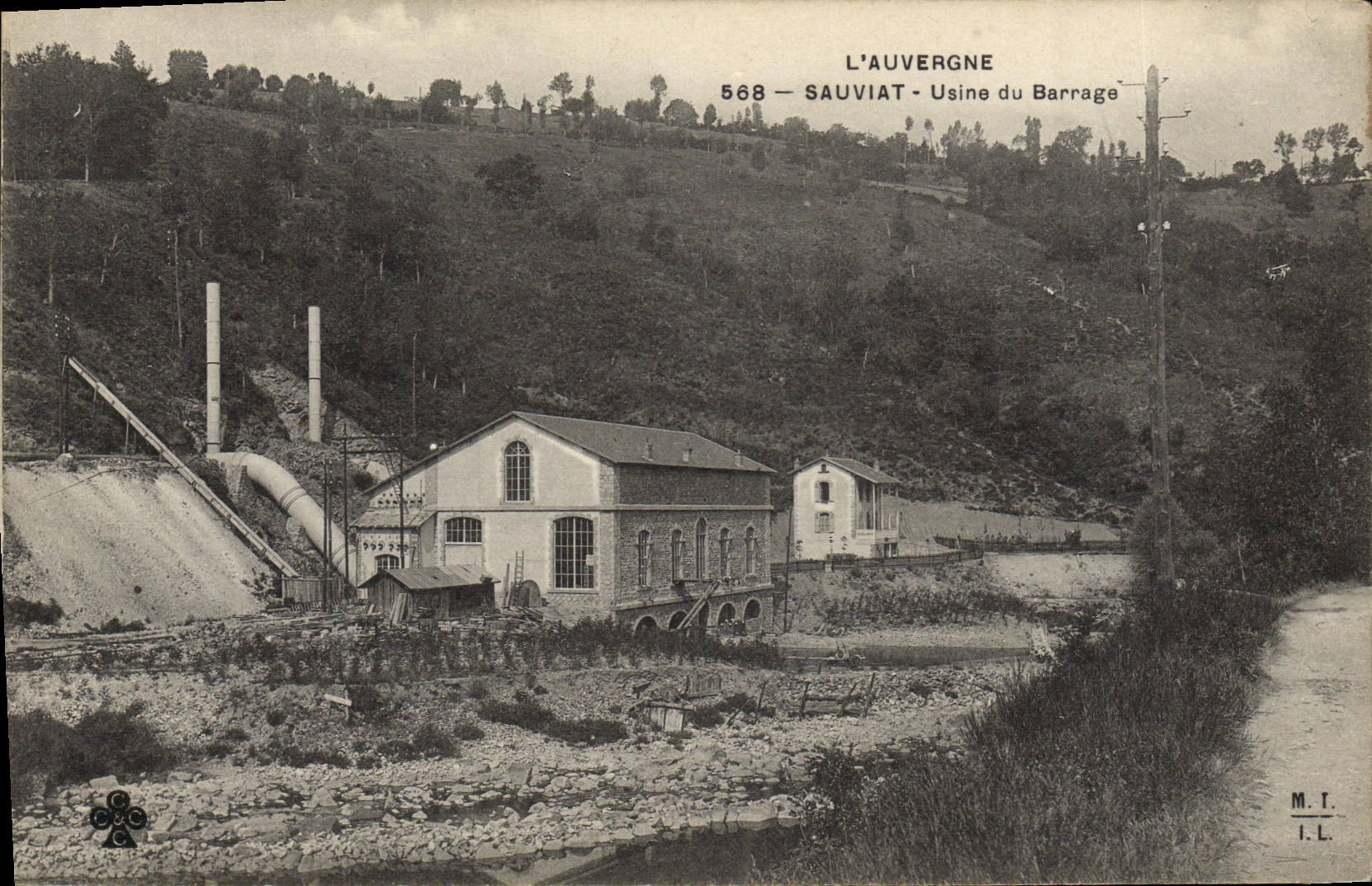 Sauviat - Usine du Barrage — L'Auvergne, n° 568 — M.T. I.L.