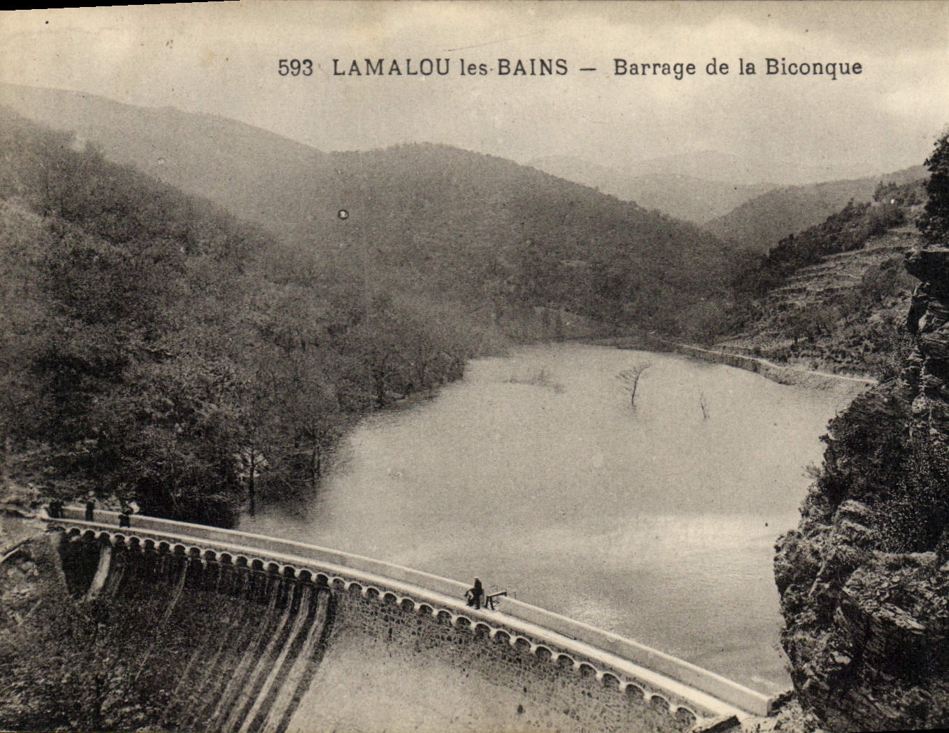 CPA Electricite Lamalou les Bains Barrage de la Biconque