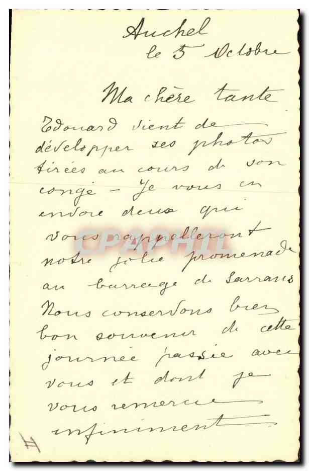 CPM Electricite Barrage — Verso