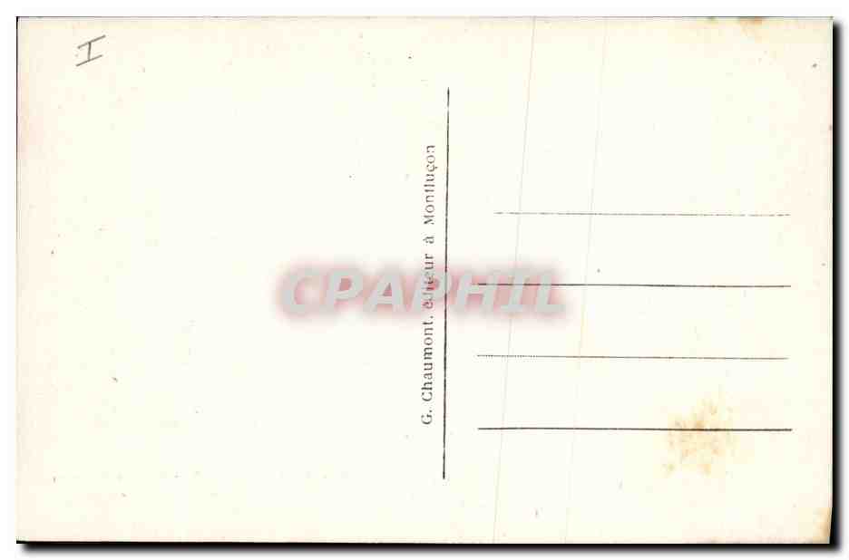 CPA Electricite Barrage sur le Cher a Rochebut pres Montlucon Vue d'ensemble des batiments et la digue  — Verso