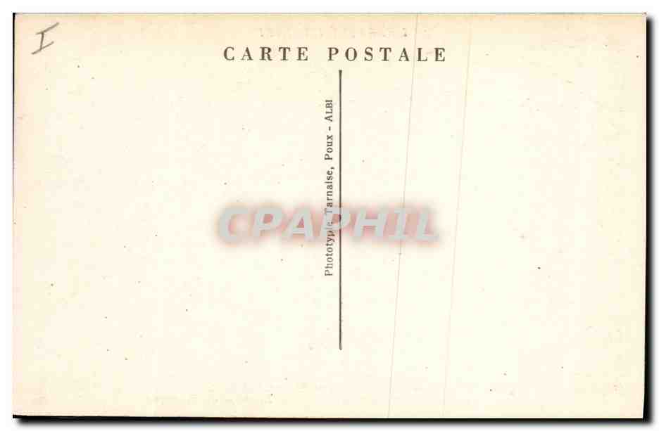 CPA Electricite Lamalou les Bains Le barrage de Biconque — Verso