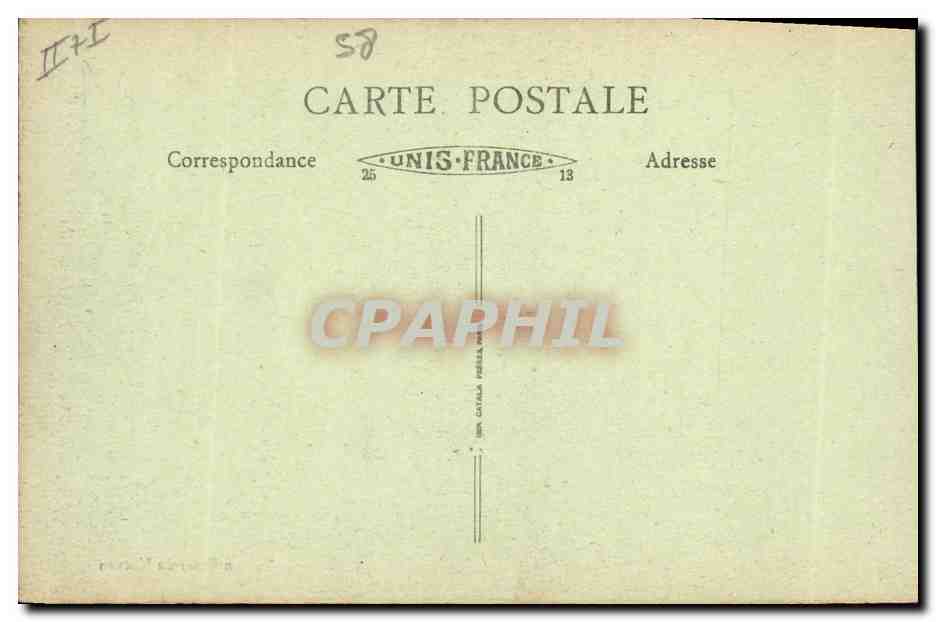 Château-Chinon — L'Usine électrique — n°12 — Verso
