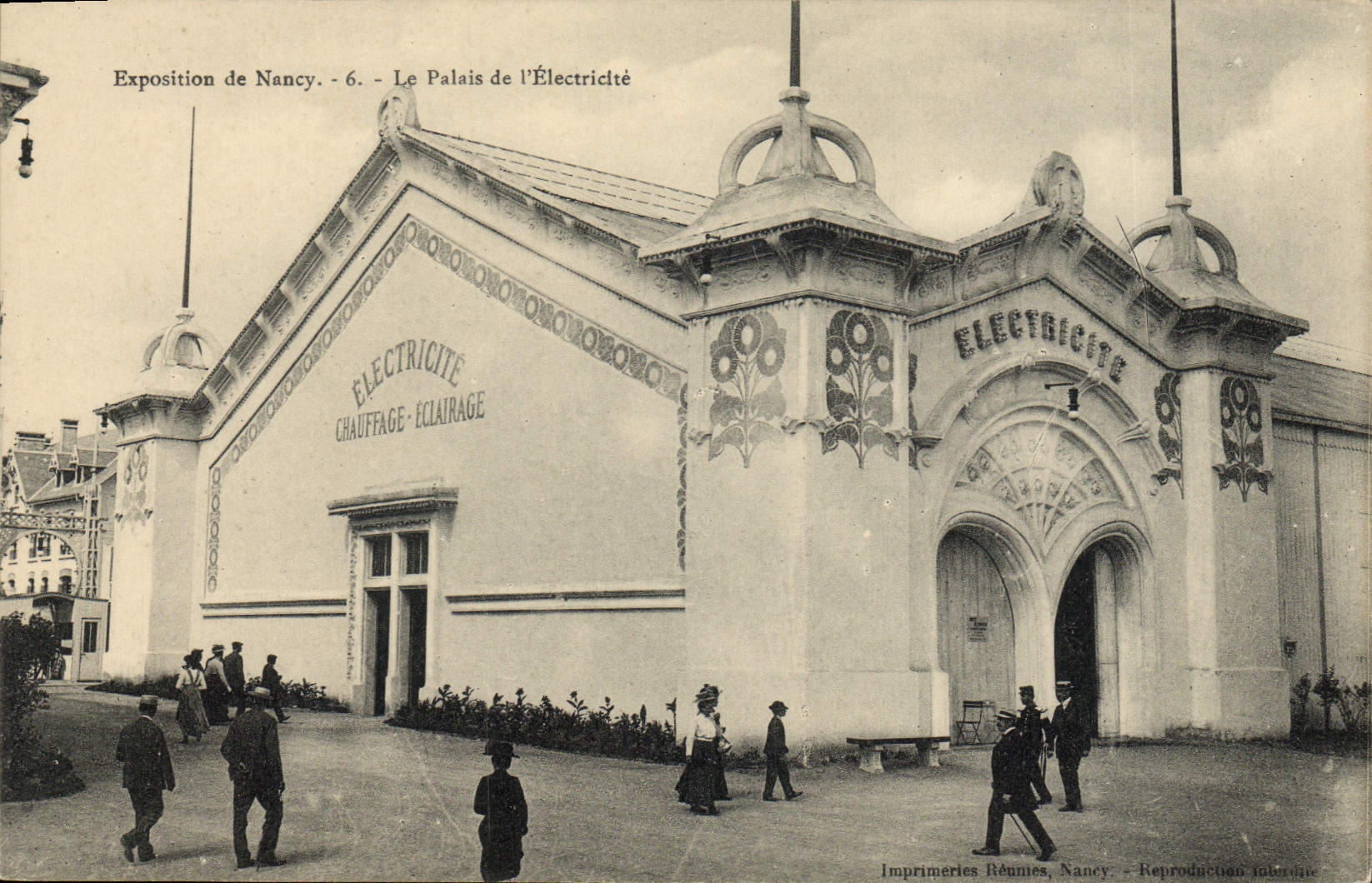 Exposition de Nancy - 6 - Le Palais de l'Électricité — Imprimeries Réunies, Nancy