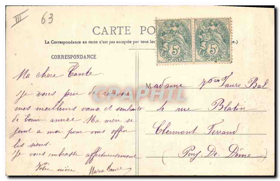 CPA Electricite Queuille Le barrage de la Sioule  — Verso
