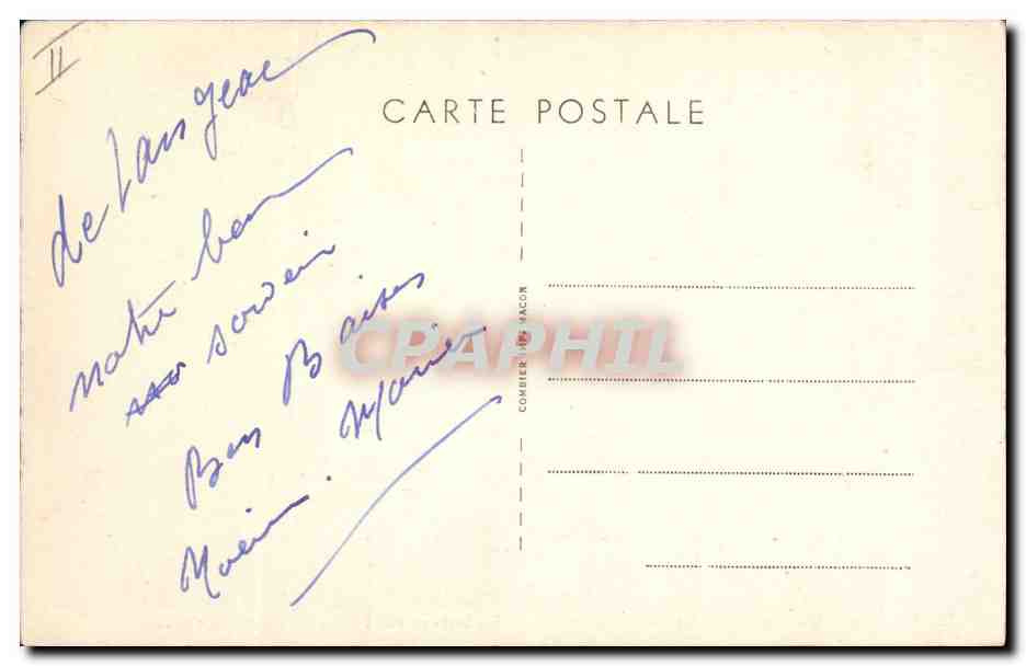 CPA Electricite Langeac Le barrage sur l'Allier de l'usine electrique — Verso
