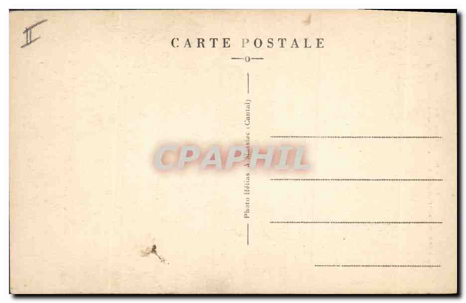 CPA Electricite Le grand barrage de Sarrans — Verso