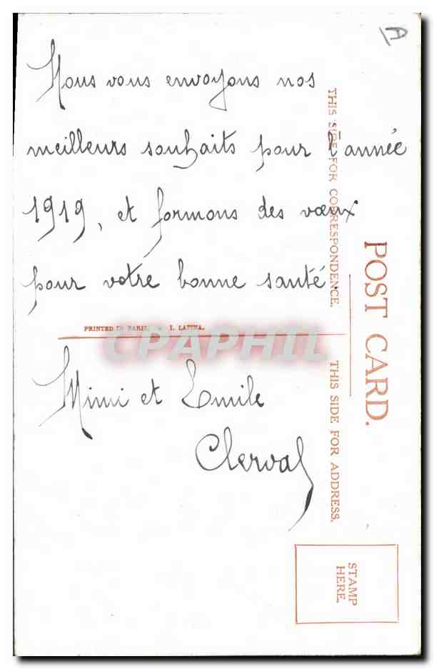 CPA Fantaisie Illustrateur Enfant Permettez moi de me presenter  — Rückseite