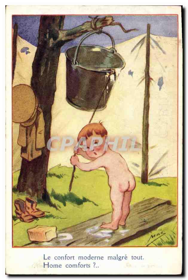 CPA Fantaisie Illustrateur Mac Enfant Le confort moderne 
