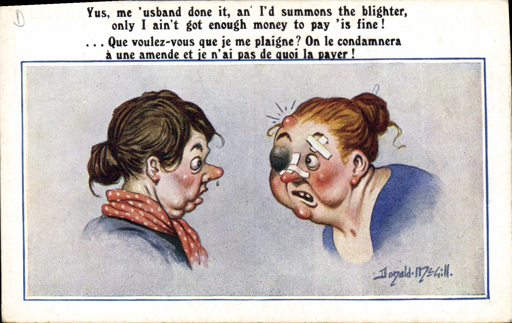CPA Fantaisie Illustrateur Donald Mc Gill Femmes 