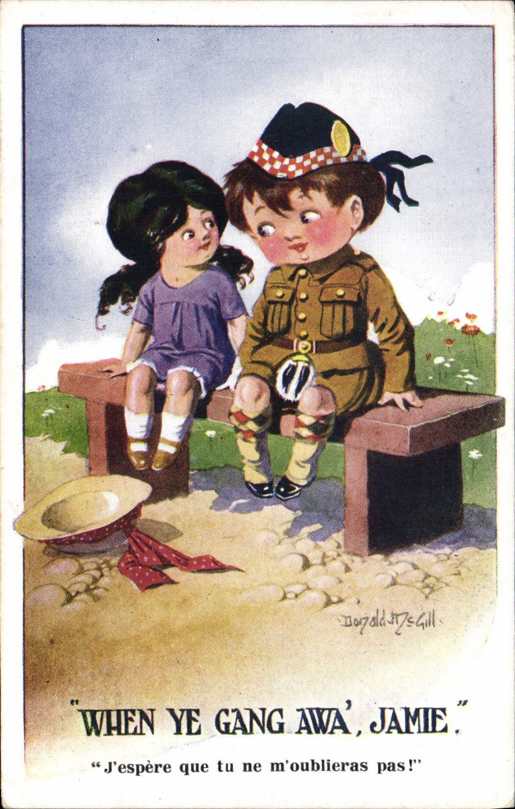 CPA Fantaisie Illustrateur Donald Mc Gill Enfants 