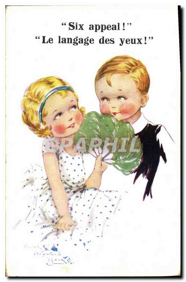 CPA Fantaisie Illustrateur Enfants Six appeal 
