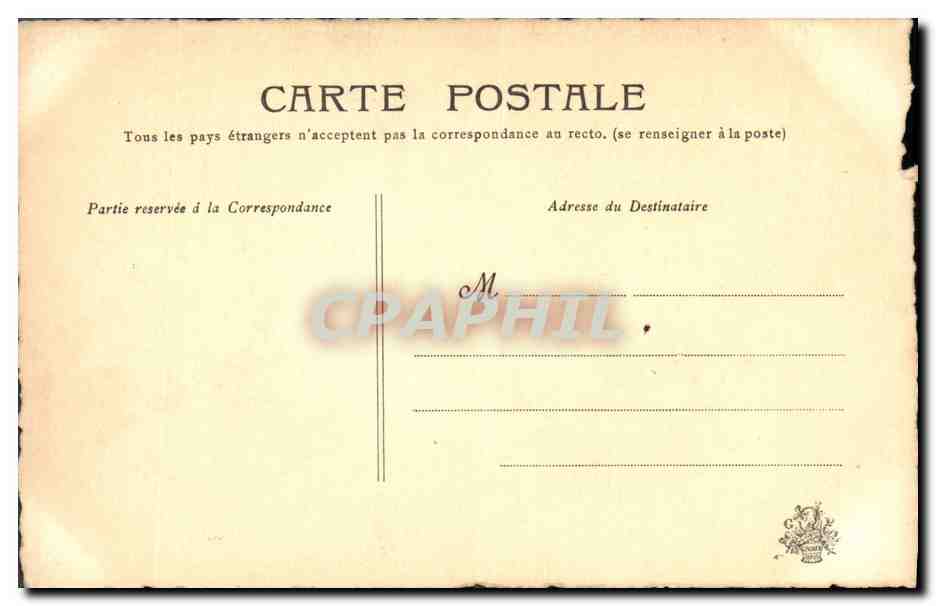 CPA Fantaisie Fleurs  — Rückseite