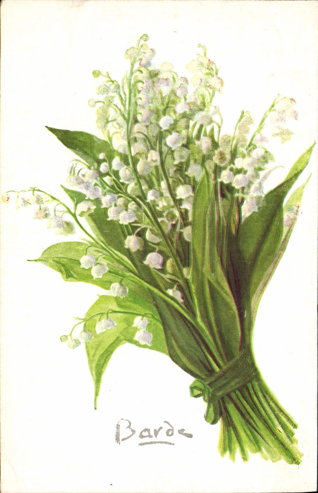 CPA Fantaisie Fleurs Muguet