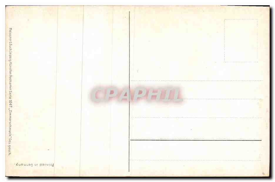 CPA Fantaisie Fleurs  — Rückseite
