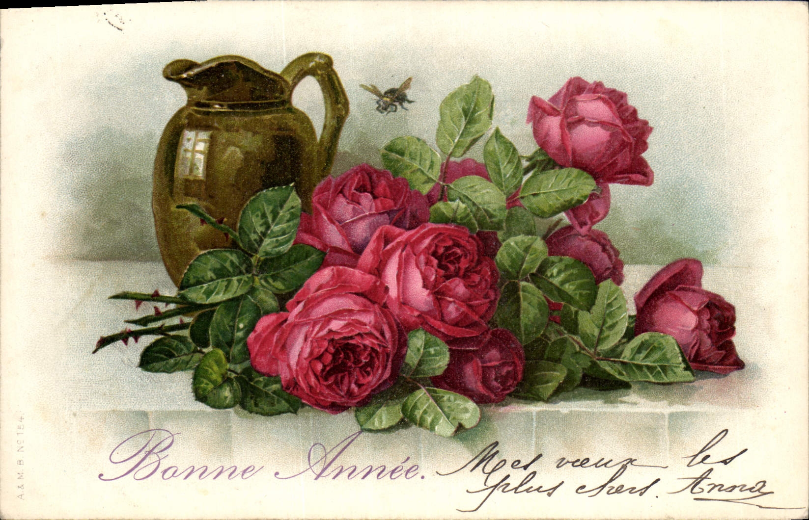 CPA Fantaisie Fleurs 