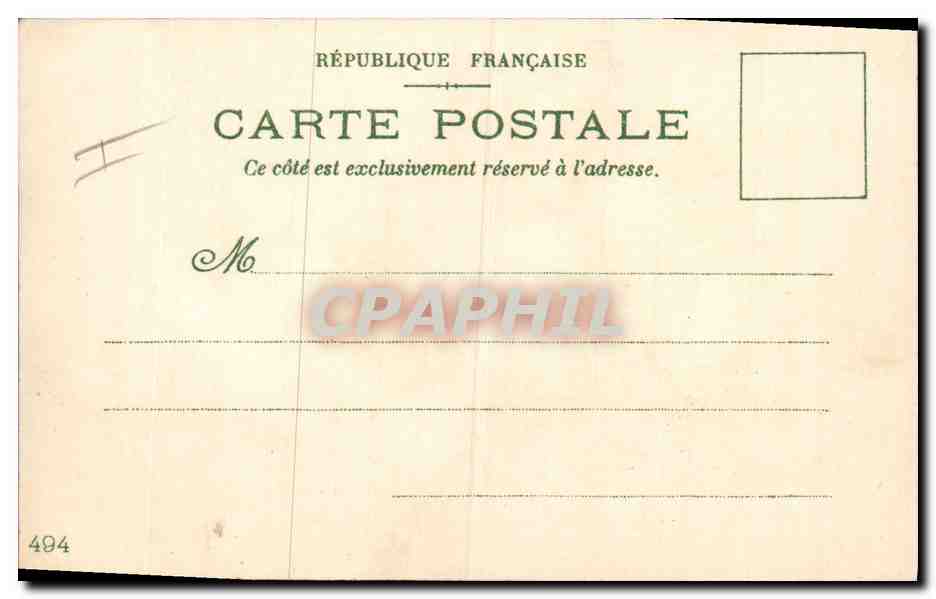 CPA Fantaisie Fleurs Primevere — Rückseite