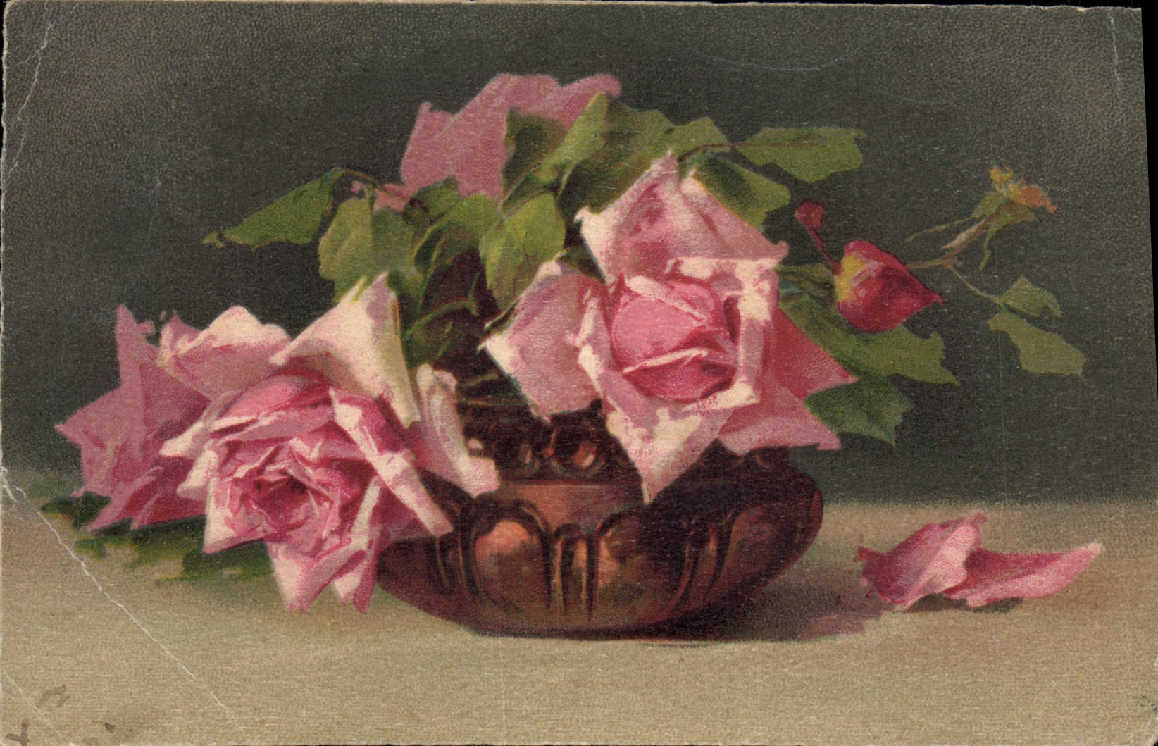CPA Fantaisie Fleurs 