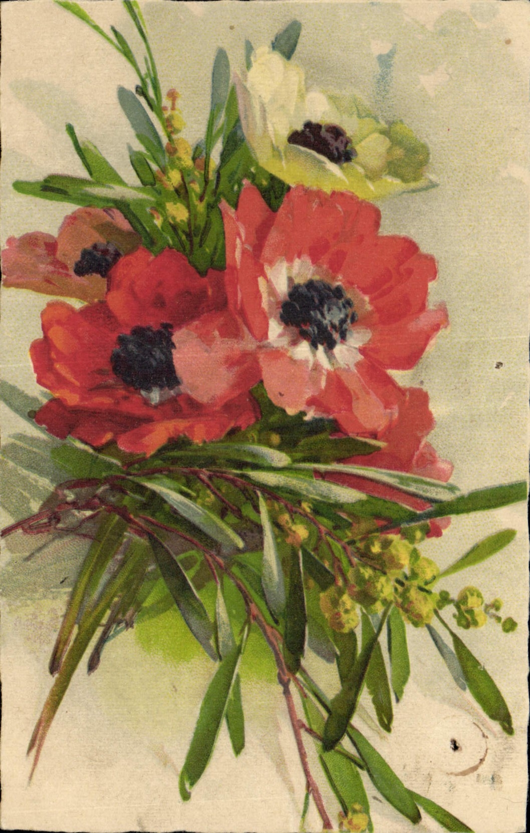CPA Fantaisie Fleurs 