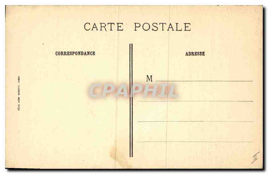 CPA Heures du Duc de Berry Mars Le Labourage Lusignan Chateau  — Rückseite