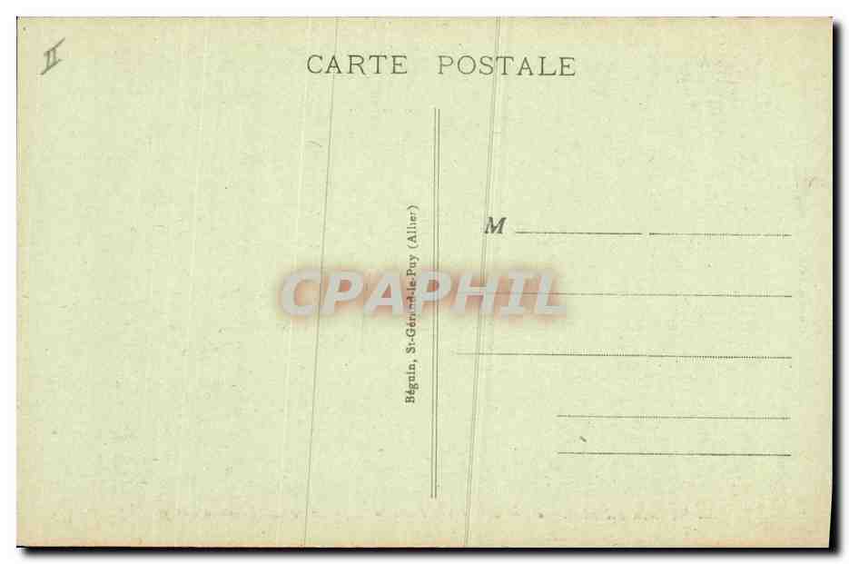 CPA Saint Nectaire il y a cent ans Les ruines du chateau Isabey  — Rückseite