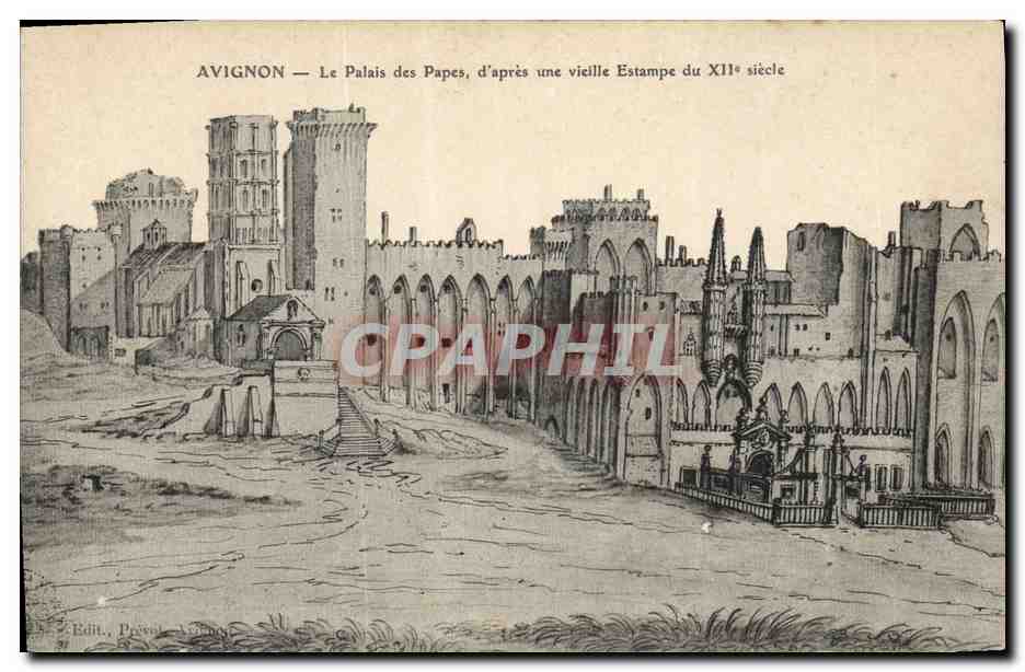 CPA Avignon Le Palais des Papes 