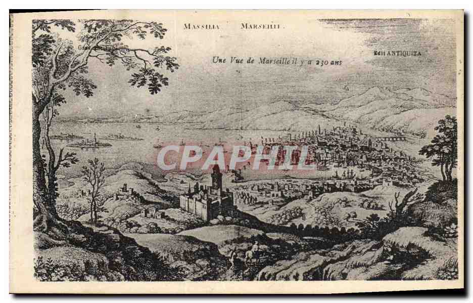 CPA Une vue de Marseille il y a 230 ans 