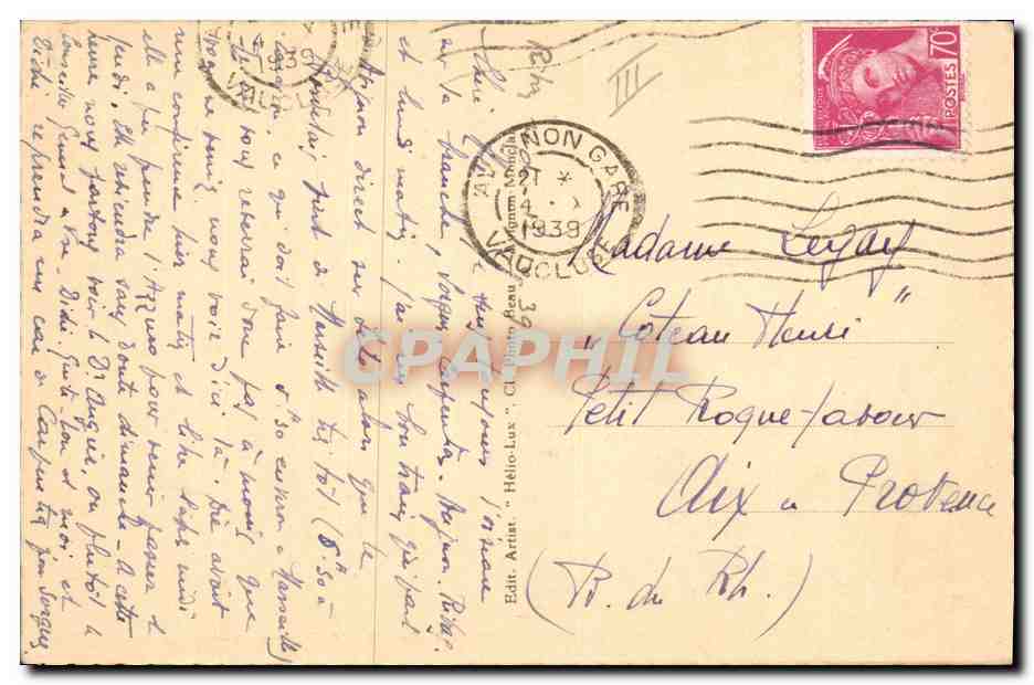 CPA Avignon Le pont St Benezet au 16eme  — Verso