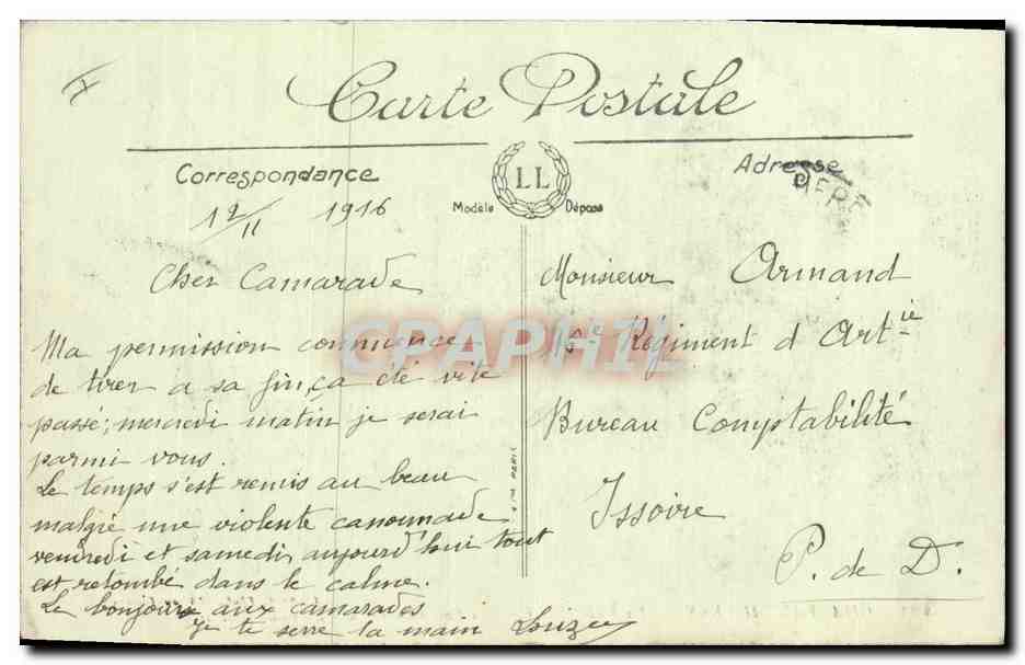 CPA Chateau Thierry La ville et le chateau fort  — Verso