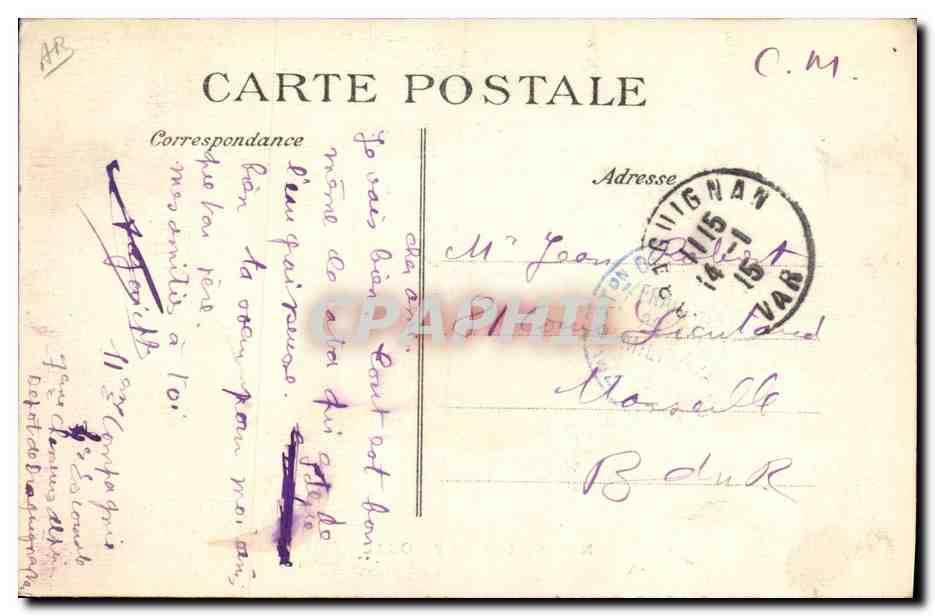 CPA Militaria Chasseurs Alpins Nos Alpins au bivouac — Rückseite