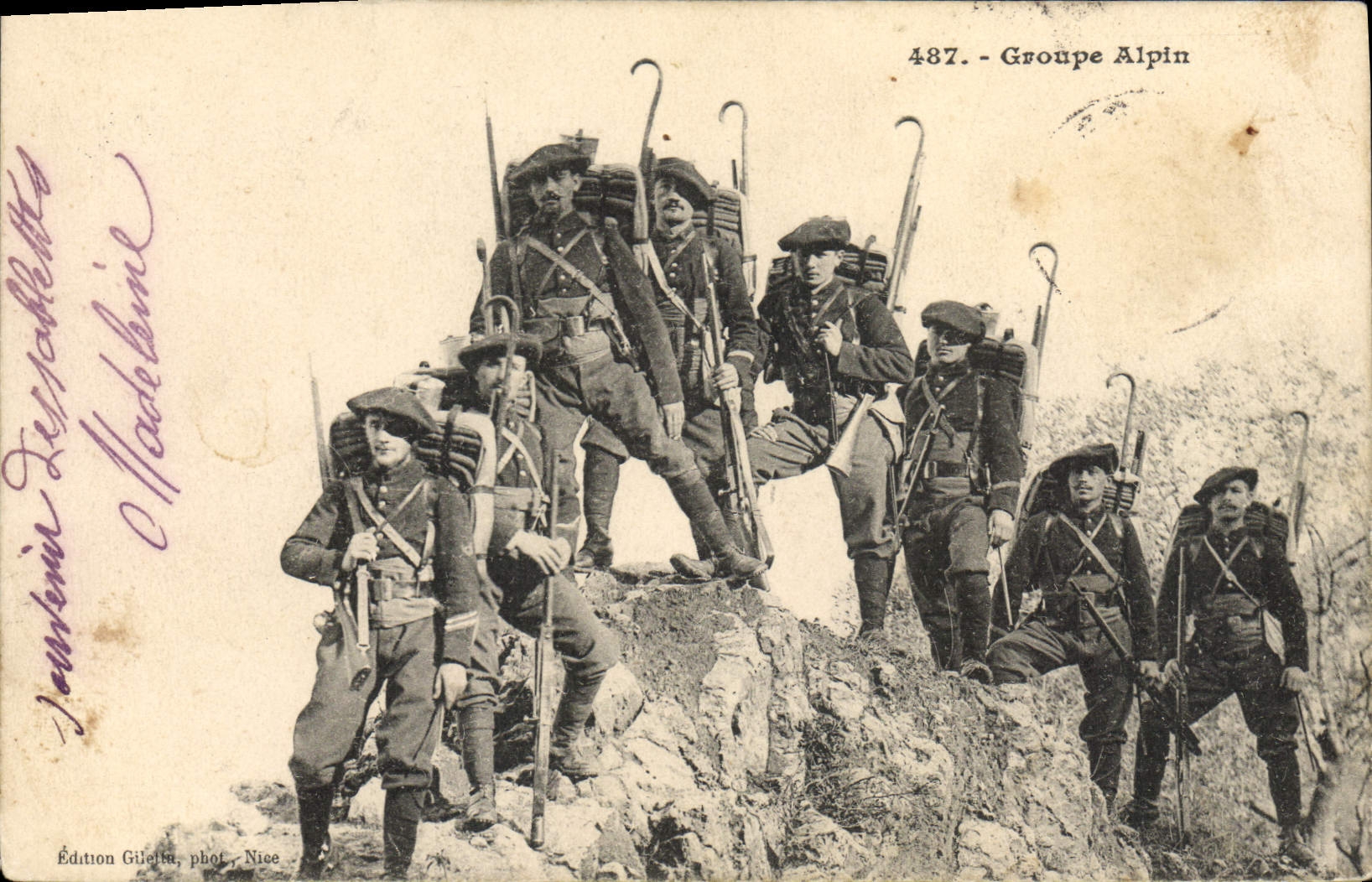 Groupe Alpin — 487 — Édition Gilot, phot. Nice