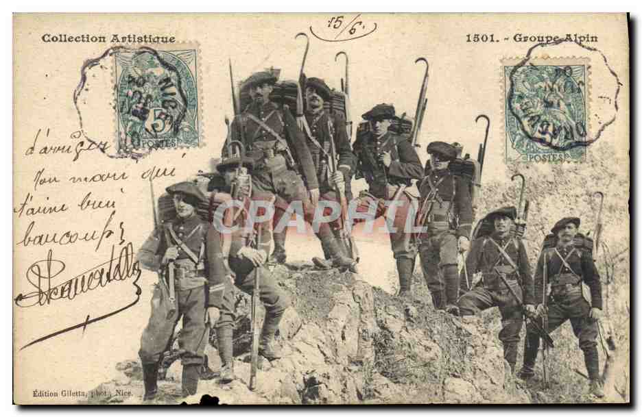 Groupe Alpin — 1501 — Édition Gilletta, phot. Nîmes