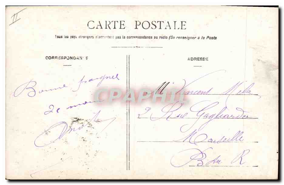 CPA Militaria Chasseurs Alpins Dans la montagne — Rückseite