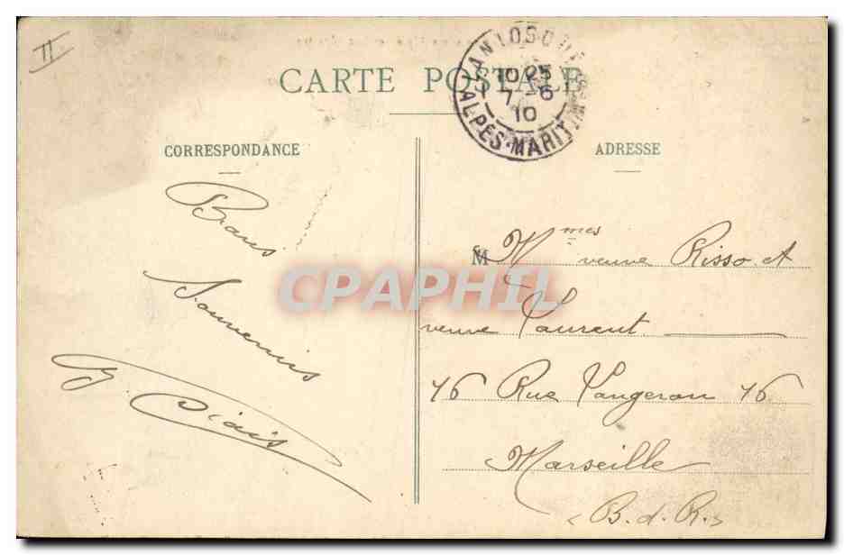 CPA Militaria Chasseurs Alpins et Lac Alpestre  — Rückseite